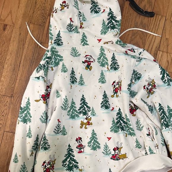 Disney XL Christmas hoodie zip up and sweat pants  - worn once - Picture 6 of 7